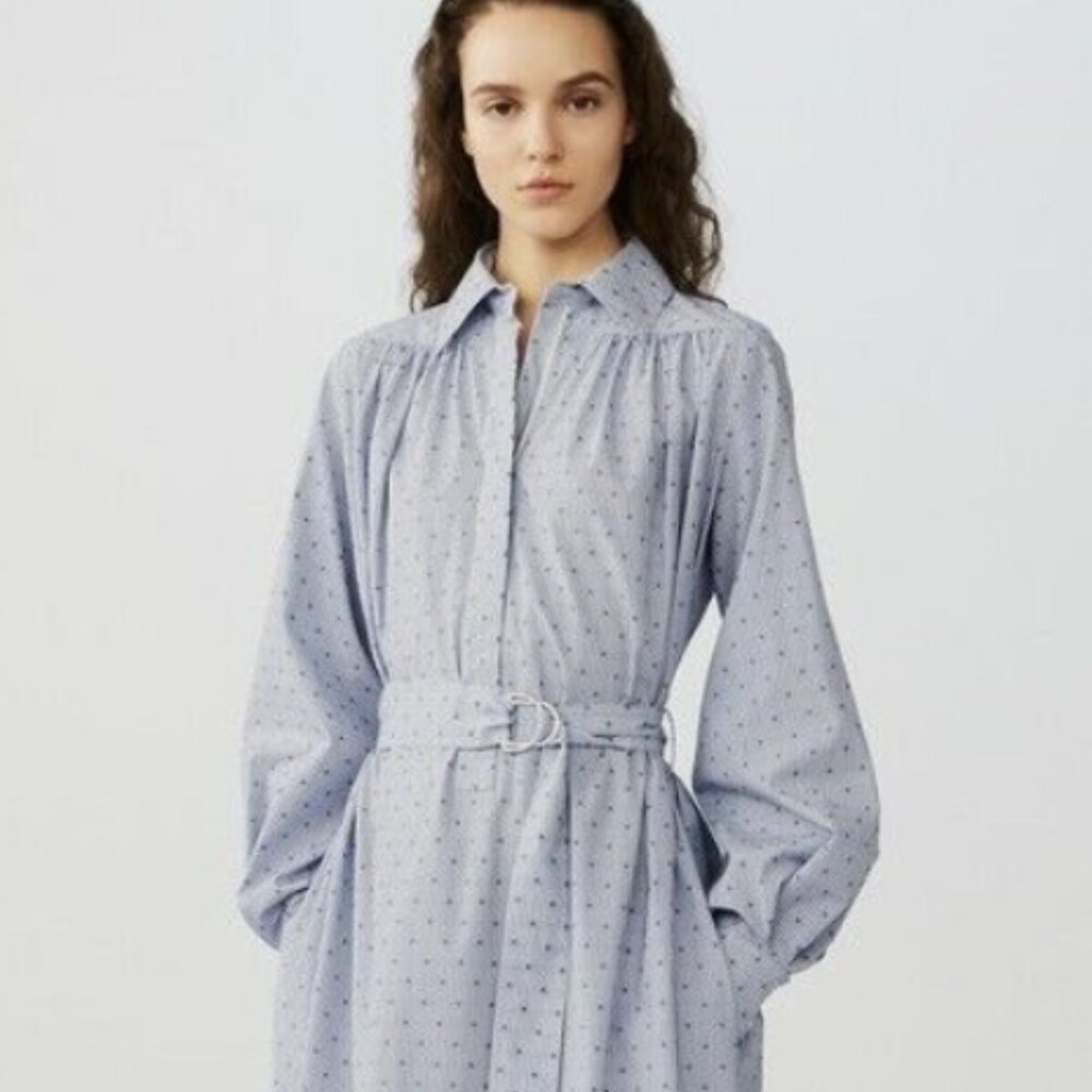 Maje Relino Poplin Collared Dress Shirt Size 2, US Medium